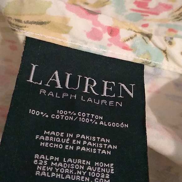 Ralph Lauren Twin Flat Sheet Multicolor - Picture 3 of 5